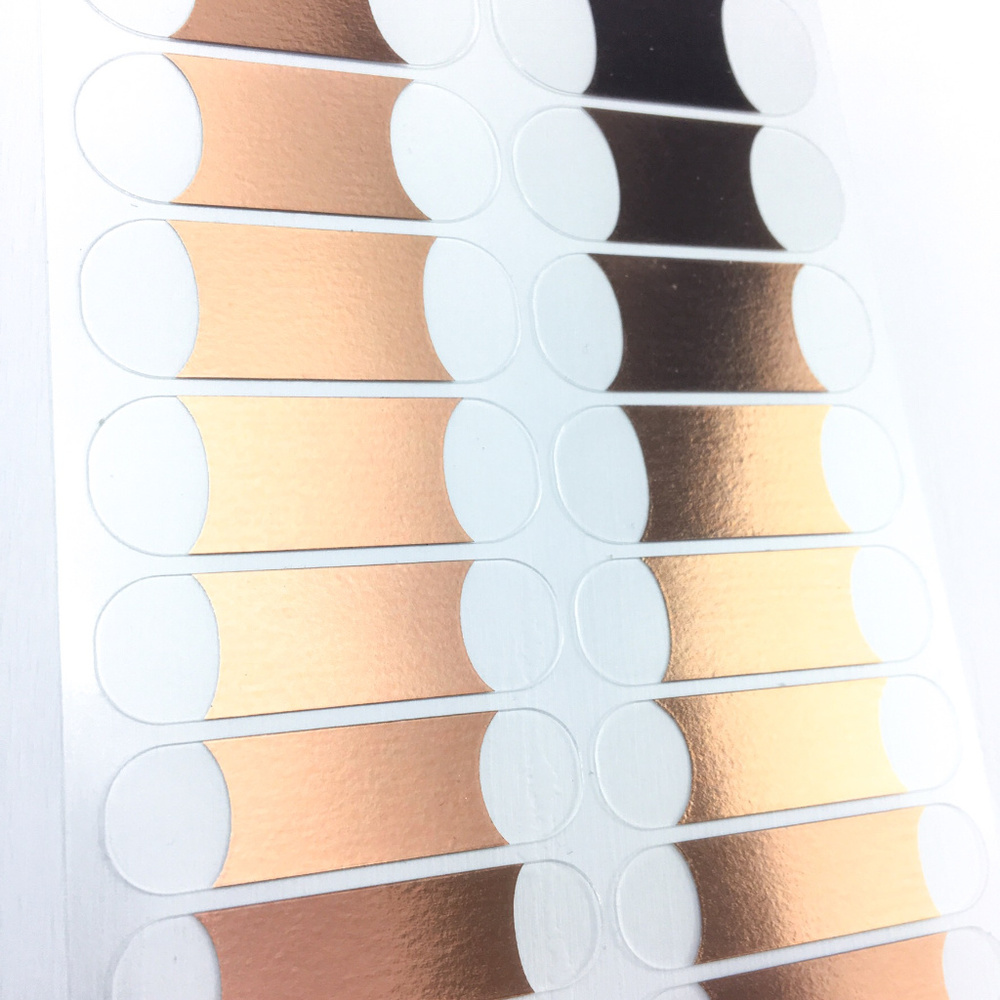 Jamberry Copper Beauty Tip Mid Nail Wraps, Full